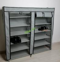 Обувница для хранения обуви, закрытая, 12 полок (118x30x120см)